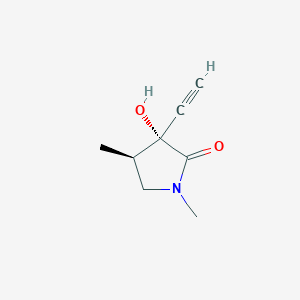 (3R,4R)-3-Ethynyl-3-hydroxy-1,4-dimethylpyrrolidin-2-one