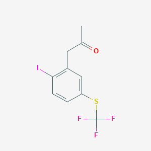 1-(2-Iodo-5-(trifluoromethylthio)phenyl)propan-2-one