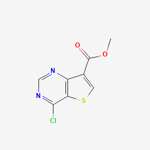molecular formula C8H5ClN2O2S B1404873 Methyl 4-chlorothieno[3,2-D]pyrimidine-7-carboxylate CAS No. 1246223-44-8