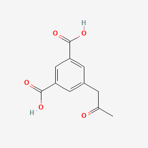 molecular formula C11H10O5 B14048731 1-(3,5-Dicarboxyphenyl)propan-2-one 