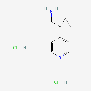 molecular formula C9H14Cl2N2 B1404874 [1-(吡啶-4-基)环丙基]甲胺二盐酸盐 CAS No. 1228878-59-8