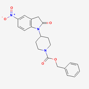 Benzyl 4-(5-nitro-2-oxoindolin-1-YL)piperidine-1-carboxylate