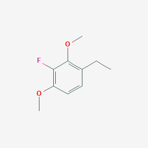 molecular formula C10H13FO2 B14048760 1,3-Dimethoxy-4-ethyl-2-fluorobenzene 