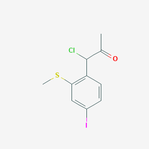 1-Chloro-1-(4-iodo-2-(methylthio)phenyl)propan-2-one