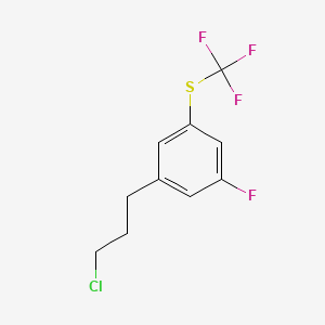 1-(3-Chloropropyl)-3-fluoro-5-(trifluoromethylthio)benzene