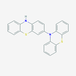 molecular formula C24H16N2S2 B14048816 10H-3,10'-Biphenothiazine CAS No. 19606-93-0