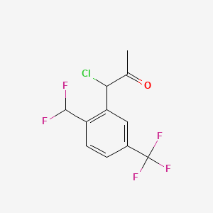 1-Chloro-1-(2-(difluoromethyl)-5-(trifluoromethyl)phenyl)propan-2-one