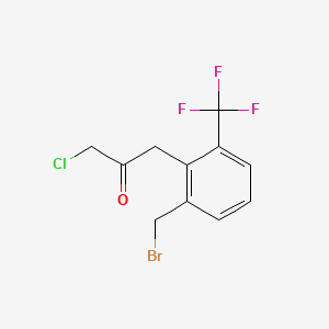 1-(2-(Bromomethyl)-6-(trifluoromethyl)phenyl)-3-chloropropan-2-one