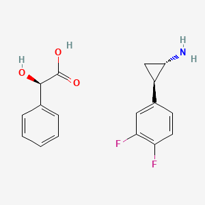 (1S,2R)-2-(3,4-difluorophenyl)cyclopropanamine (R)-2-hydroxy-2-phenylacetate