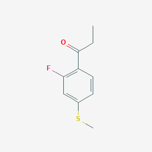 1-(2-Fluoro-4-(methylthio)phenyl)propan-1-one