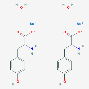 molecular formula C18H24N2Na2O8 B14048868 disodium bis((2S)-2-amino-3-(4-hydroxyphenyl)propanoate) dihydrate 