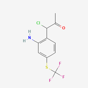 1-(2-Amino-4-(trifluoromethylthio)phenyl)-1-chloropropan-2-one