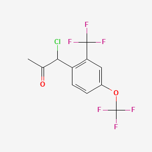 1-Chloro-1-(4-(trifluoromethoxy)-2-(trifluoromethyl)phenyl)propan-2-one