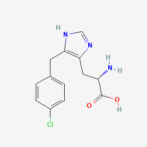 (S)-2-Amino-3-(5-(4-chlorobenzyl)-1H-imidazol-4-YL)propanoic acid