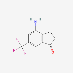 4-Amino-6-(trifluoromethyl)-2,3-dihydro-1h-inden-1-one