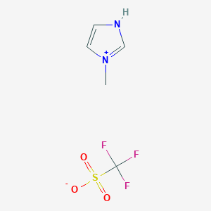 molecular formula C5H7F3N2O3S B14048925 1-Methylimidazolium triflate 