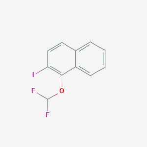 molecular formula C11H7F2IO B14048929 1-(Difluoromethoxy)-2-iodonaphthalene 