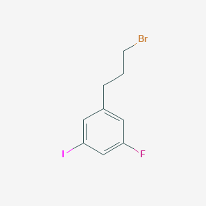 molecular formula C9H9BrFI B14048938 1-(3-Bromopropyl)-3-fluoro-5-iodobenzene 