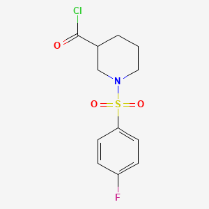 B1404894 1-((4-Fluorophenyl)sulfonyl)piperidine-3-carbonyl chloride CAS No. 1706435-49-5