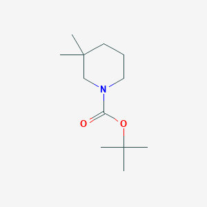 molecular formula C12H23NO2 B14048957 Tert-butyl 3,3-dimethylpiperidine-1-carboxylate 