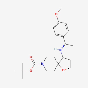 tert-Butyl 4-(((S)-1-(4-methoxyphenyl)ethyl)amino)-1-oxa-8-azaspiro[4.5]decane-8-carboxylate