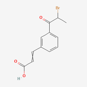 (E)-3-(3-(2-bromopropanoyl)phenyl)acrylic acid