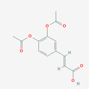 molecular formula C13H12O6 B140490 3,4-二乙酰氧基肉桂酸 CAS No. 88623-81-8