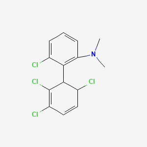 [3-Chloro-2-(2,3,6-trichlorocyclohexa-2,4-dienyl)-phenyl]-dimethyl-amine