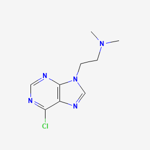 molecular formula C9H12ClN5 B14049045 (2-(6-Chloropurin-9-yl)ethyl)dimethylamine 