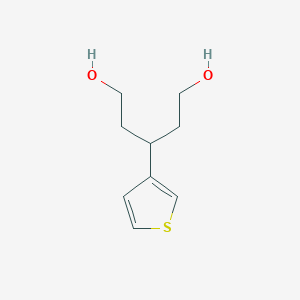 molecular formula C9H14O2S B1404910 3-(3-噻吩基)戊二醇 CAS No. 1447964-64-8