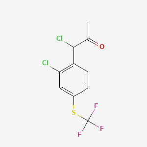 1-Chloro-1-(2-chloro-4-(trifluoromethylthio)phenyl)propan-2-one