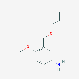 molecular formula C11H15NO2 B14049113 3-(Allyloxymethyl)-4-methoxyaniline 