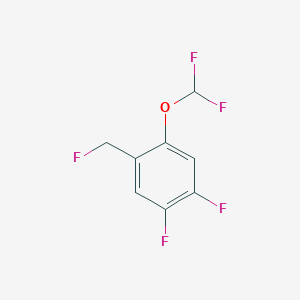 1,2-Difluoro-4-difluoromethoxy-5-(fluoromethyl)benzene