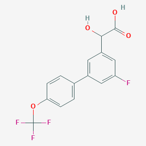 (5-Fluoro-4'-(trifluoromethoxy)biphenyl-3-yl)-hydroxyacetic acid