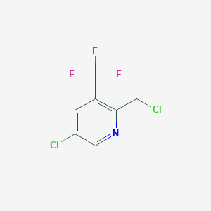 molecular formula C7H4Cl2F3N B1404918 5-氯-2-(氯甲基)-3-(三氟甲基)吡啶 CAS No. 1227606-22-5