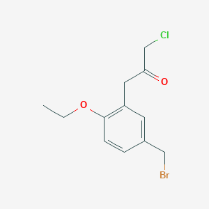 1-(5-(Bromomethyl)-2-ethoxyphenyl)-3-chloropropan-2-one