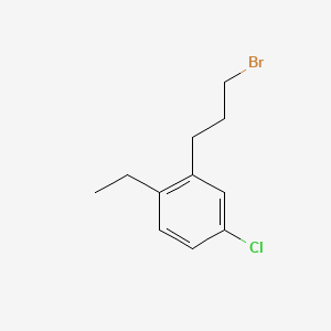 1-(3-Bromopropyl)-5-chloro-2-ethylbenzene