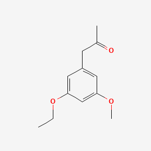 molecular formula C12H16O3 B14049229 1-(3-Ethoxy-5-methoxyphenyl)propan-2-one 