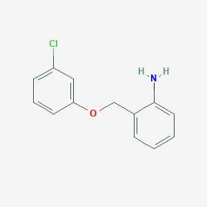 2-((3-Chlorophenoxy)methyl)aniline