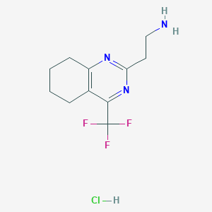 B1404924 2-(4-Trifluoromethyl-5,6,7,8-tetrahydro-quinazolin-2-yl)-ethylamine hydrochloride CAS No. 1421532-68-4