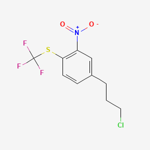 1-(3-Chloropropyl)-3-nitro-4-(trifluoromethylthio)benzene