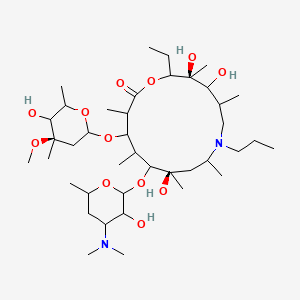 (2R,3S,4R,5S,8R,10R,11R,12S,13S,14R)-13-[(2,6-Dideoxy-3-cmethyl-3-O-methyl-A-l-ribo-hexopyranosyl)oxy]-2-ethyl-3,4,10-trihydroxy-3,5,8,10,12,14-hexamethyl-7-propyl-11-[[3,4,6-trideoxy-3-(dimethylamino)-B-d-xylo-hexopyranosyl]oxy]-1-oxa-7-azacyclopentadeca