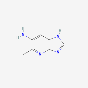 molecular formula C7H8N4 B1404932 5-甲基-3H-咪唑并[4,5-b]吡啶-6-胺 CAS No. 1448064-99-0