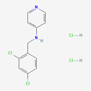 molecular formula C12H12Cl4N2 B14049342 (2,4-Dichlorobenzyl)pyridin-4-ylamine dihydrochloride 