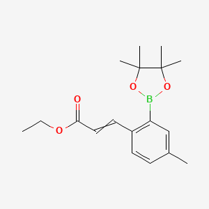 (E)-Ethyl 3-(4-methyl-2-(4,4,5,5-tetramethyl-1,3,2-dioxaborolan-2-yl)phenyl)acrylate