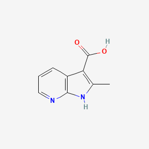 molecular formula C9H8N2O2 B1404940 2-甲基-1H-吡咯并[2,3-B]吡啶-3-羧酸 CAS No. 933717-06-7