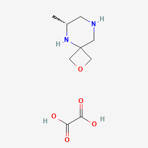 molecular formula C9H16N2O5 B14049401 (R)-6-Methyl-2-oxa-5,8-diazaspiro[3.5]nonane oxalate 