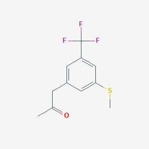 1-(3-(Methylthio)-5-(trifluoromethyl)phenyl)propan-2-one