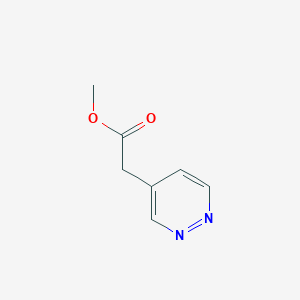 molecular formula C7H8N2O2 B1404941 2-(哒嗪-4-基)乙酸甲酯 CAS No. 863032-31-9