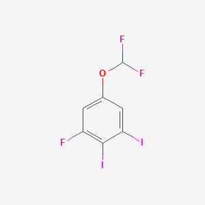 1-Difluoromethoxy-3,4-diiodo-5-fluorobenzene